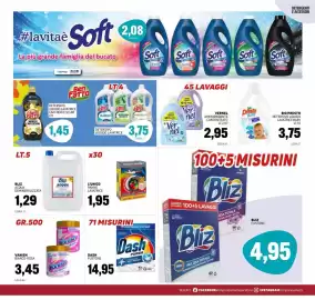 Volantino Emporio Amato Pagina 15: Vernel ammorbidente concentrato €2,95, Bliz acqua demineralizzata €1,29