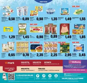 Volantino Emporio Amato Pagina 16: AIA WURSTEL WUDY POLLO €0,98, Gran Bonta' fesa di tacchino €1,49