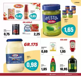 Volantino Emporio Amato Pagina 9: Kraft mayonnaise €0,98, Heinz ketchup top down €1,95