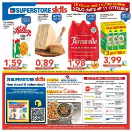 Volantino Sidis | superstore Pagina 20: Piatti NELSEN €3,99, Formaggio Valgrana Piemonte €0,89