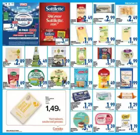 Volantino DEM Pagina 13: Valle' Pasticceria Vegetale €1,39, President fette di emmental €1,99