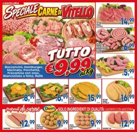 Volantino DEM Pagina 4: Fettine panate di bovino adulto €15,99, Petto di pollo a fette panato €8,99