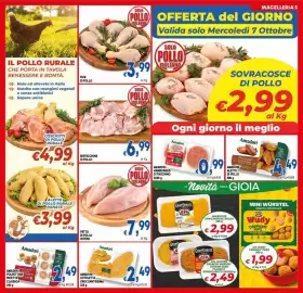 Volantino DEM Pagina 5: Pettro di pollo intero €7,99, Fusi di pollo €3,99