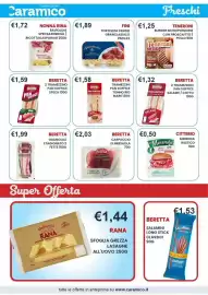 Volantino Caramico Pagina 12: Tortellini crudo granclassico €1,89, La Merenda Salame Rustico Citterio €0,50