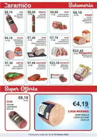 Volantino Caramico Pagina 5: Pancetta arrotolata JVON €7,49, Granterre spianata piccante €7,99