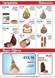 Volantino Caramico Pagina 6: Renzini Prosciutto Norcia L'Umbriaco Vinacce €14,95, Villani Prosciutto Cotto Brace €10,29