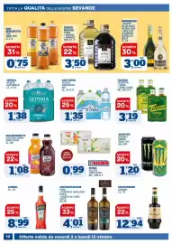 Volantino Il Punto Sigma Pagina 10: Acqua naturale Sant'Anna €1,35, Gusto & Passione Vino €4,01