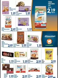 Volantino Orizzonte Supermercati Pagina 11: Ferrero Kinder Kinderini €2,89, Ferrero Nutella biscuits €2,59