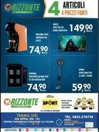 Volantino Orizzonte Supermercati Pagina 16: Germana friggitrice ad aria €74,90, Macchina Caffè Universal DCG €74,90