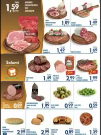 Volantino Orizzonte Supermercati Pagina 2: Olive giganti farcite €0,99, Galbani Salame Ungherese €1,49