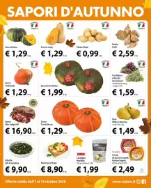 Volantino Cadoro Pagina 11: Zucca Hokkaido €1,29, Zucca Extra Dolce €1,99