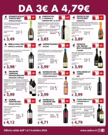 Volantino Cadoro Pagina 5: Prosecco Doc Treviso Brut e Extra Dry Cadoro €3,99