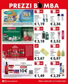 Volantino Cadoro Pagina 8: Salviette Baby Comfort Fresh&Clean €3,67, Shampoo e Balsamo Sunsilk assortiti €2,52