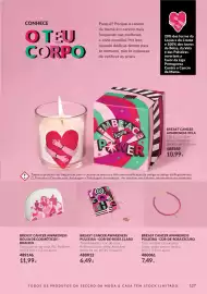 Catálogo Avon Página 127: Avon breast cancer awareness vela €10,99