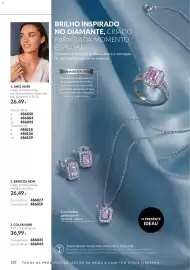 Catálogo Avon Página 128: Anel nori €26,49, Brincos nori €26,49