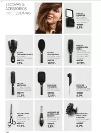 Catálogo Avon Página 150: Escova almofadada €10,99, Escova ventilada €10,99