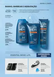 Catálogo Avon Página 163: Máquina de barbear €29,99, Conjunto de cuidados €15,99