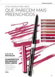 Catálogo Avon Página 29: Glimmerstick delineador para lábios €5,99