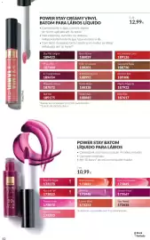 Catálogo Avon Página 32: Avon power stay batom líquido para lábios €10,99