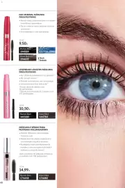 Catálogo Avon Página 40: Fan-omenal máscara para pestanas avon €9,50, Avon máscara e sérum para pestanas volumizadora €14,99