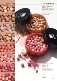 Catálogo Avon Página 49: Medium Blush €17,35, Ultra colour blush em pérolas €14,49