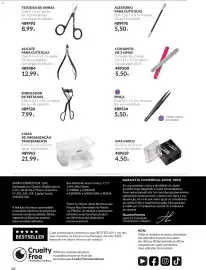 Catálogo Avon Página 62: Caixa de organização transparente avon €21,99, Afia duplo avon €4,50