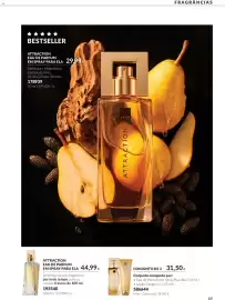 Catálogo Avon Página 69: Attraction eau de parfum em spray para ela €44,99, Attraction conjunto de 2 €31,50