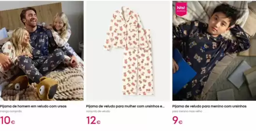 Catálogo Pepco Página 3: Com - pijama de homem em veludo com ursos €10,00