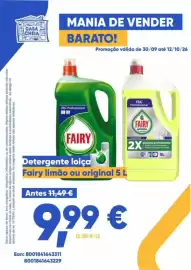 Folheto Casa Cheia Página 5: Detergente loja fairy limão ou original 5 l €9,99
