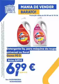 Folheto Casa Cheia Página 7: Detergente liq. para máquina da roupa universal ou floral Gama 90 D €6,99