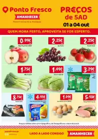 Folheto Ponto Fresco Página 1: Ervilhas iglo €3,29, Salmão Inteiro €8,75