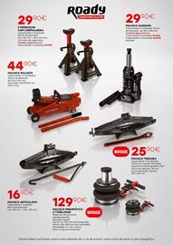Folheto Roady Página 2: 2990€ 2 PREGUIÇAS COM CREMALHEIRA Capacidade 2 toneladas; Altura de elevação: min. 292 mm - máx. 423