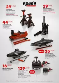 Folheto Roady Página 2: 2990€ 2 PREGUIÇAS COM CREMALHEIRA Capacidade 2 toneladas; Altura de elevação: min. 292 mm - máx. 423