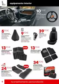 Folheto Roady Página 6: Conjunto de 4 tapetes borracha promo €13,90, Capa deluxe €39,90