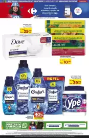 Folheto Carrefour Página 3: Lava-louças em pó para máquina Ypê €39,90, Sabonete palmolive fragrâncias €10,90