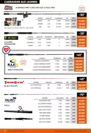 Catalogue Pacific Pêche page 2: = CARNASSIER AUX LEURRES Abu Garcia. ENSEMBLE PRÊT À PÊCHER FAST ATTACK PRO PAIEMENT 2x