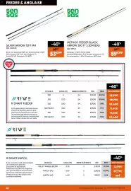 Catalogue Pacific Pêche page 22: Sensas METHOD FEEDER BLACK ARROW 350 11' 3.30M 80G €59,99