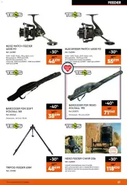 Catalogue Pacific Pêche page 23: TEOS TRIPOD FEEDER ARM €48,99, TEOS NEXIZ FEEDER CHAIR D36 €118,30
