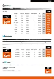 Catalogue Pacific Pêche page 9: EVOKSW SEALEST MER -40% MODÈLE LONG.(M) PUISSANCE NBRE ÉLÉMENTS RÉF. PRIX PRIX PROMO 762 M