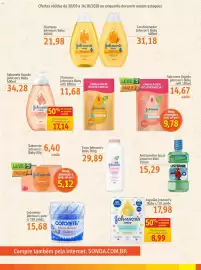 Folheto Sonda Página 2: Talco johnson's baby €29,89, Sabonete johnson's baby €5,12