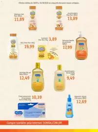 Folheto Sonda Página 6: Sabonete líquido Baruel Baby €17,99, Talco Pom Pom €19,99