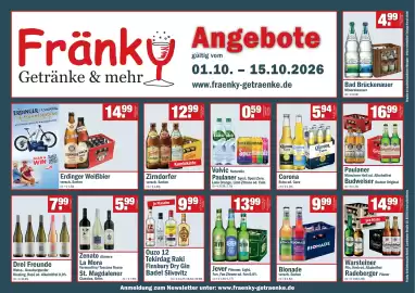 Fränky Getränke Prospekt Seite 1