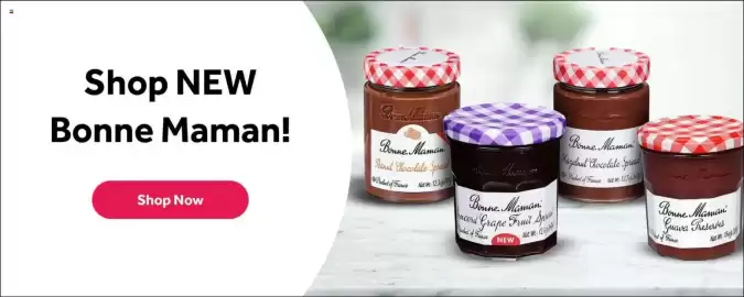 Stop&Shop weekly ad week 40 Page 4: Shop NEW Bonne Maman! Shop Now Bonne Maman Peanut Chocolate Spread Ba Product of France