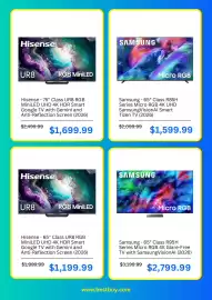 Best Buy weekly ad Page 2: Samsung 65" Class R85H Series Micro RGB 4K UHD SamsungVisionAI Smart Tizen TV €1.599,99
