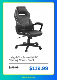 Best Buy weekly ad Page 5: Insignia™ - Essential PC Gaming Chair - Black €119,99
