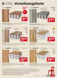 XXXLutz Prospekt Seite 2: Vinylboden Eiche Premium €21,99, Landhausdiele „Eiche Markant“ €35,90