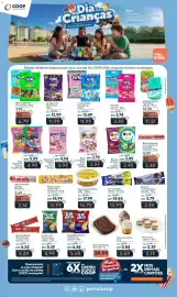 Folheto Coop Página 1: Chocolate Bis sabores €13,99, Bala Bubbaloo sabores €4,99