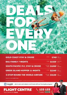 Flight Centre (valid until 31-10)
