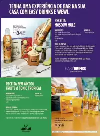 Encarte Bistek Supermercados Página 6: Espuma para drink easy 200g €34,90, Água tônica orgânica wewi €7,39