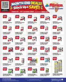 Africa Cash and Carry catalogue week 40 Page 42: Energizer Max AAA €37,99, Energizer Recharge 9v 1'S 175mah Battery €159,00